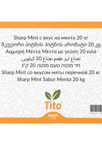 Toz Keskin Nane Peppermint Aroması 20 Kg