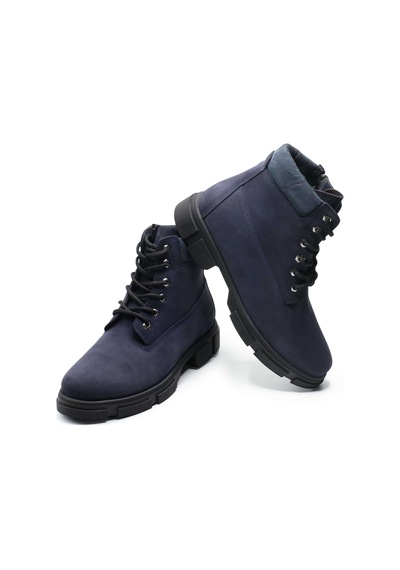 Costo Shoes Büyük Numara Erkek Bot Rahat Geniş Kalıp Lacivert