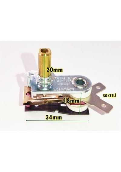 Semaver, Ocak Ve Tost Makinesi Bimetal Termostat 20mm V Model 10a