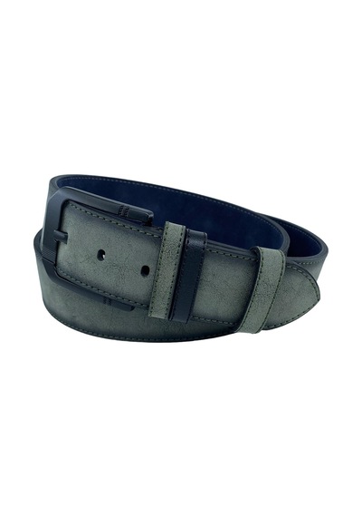 Süzer Deri Haki Yeşil Süet Suni Deri Dikişli Model 4.5 Cm.lik Unisex Spor Kemer - 4510-10 001 Haki