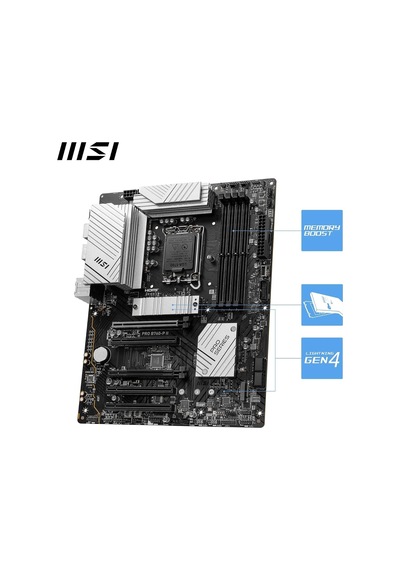 Mb Pro B760-p Iı Soket 1700 Ddr5 7000 Oc Pcı-e,m.2 Usb3.2 Hdmı,dp 1x 2.5g Lan Atx