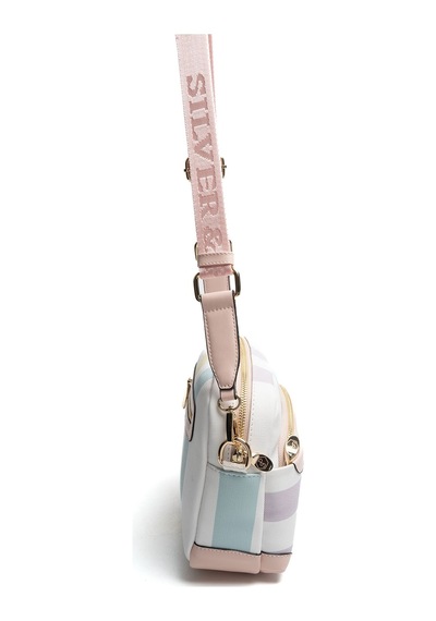Silver Polo Sp1201 Kadın Çapraz Çanta Ekose Lila-pembe