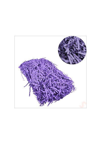 Zikzak Kırpıntı Kağıt Paketleme Dolgu Malzemesi, 50 Gr - Mor 1+