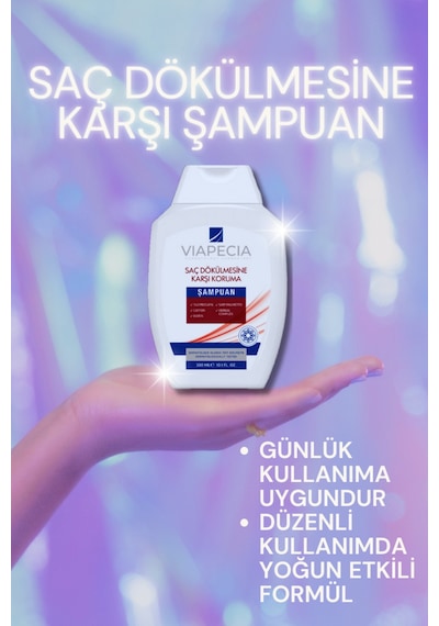 Kafeinli Saç Dökülmesine Karşı Şampuan 300 Ml - Sülfatsız, Tüm Saç Tipleri İçin Doğal Bakım