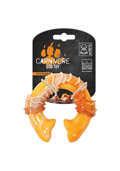 M-pets Carnivore Ring Bone Pastırma Aromalı Kemik Köpek Oyuncağı Small 10,8x9,7x3,6 Cm 244-50121.01