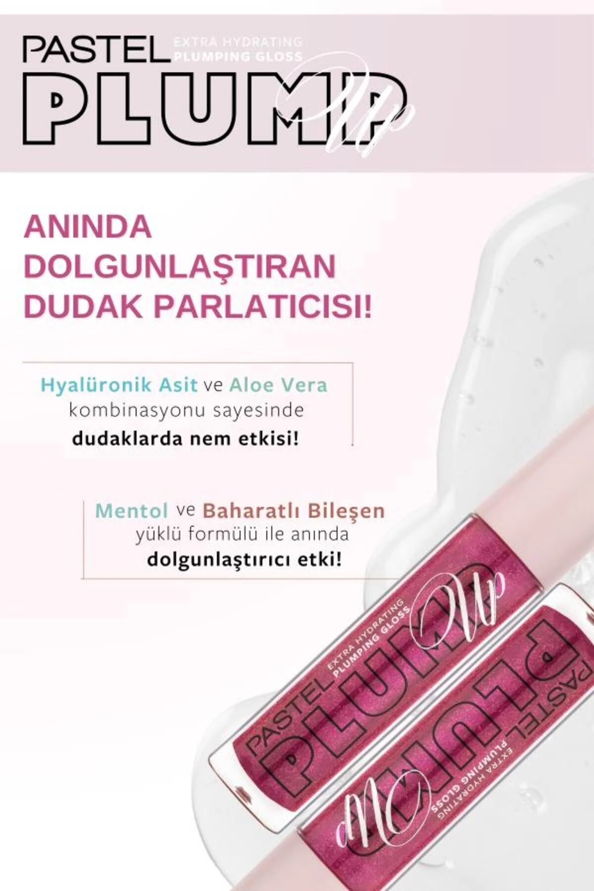 Lip Gloss No:207 Mariposa Işıltılı Canlı Pembe Dudak Parlatıcısı 0