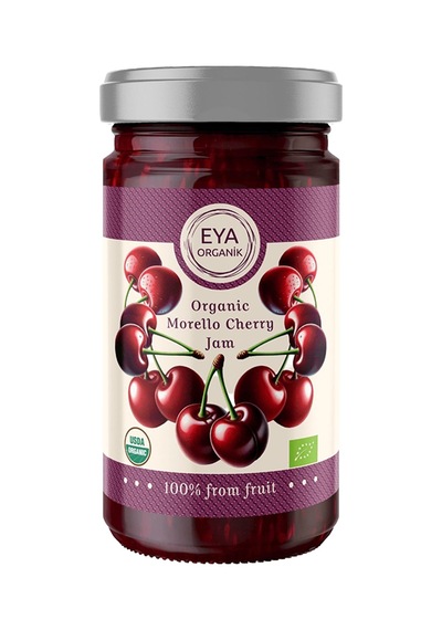 Eya Organik Vişne Reçeli 280 G