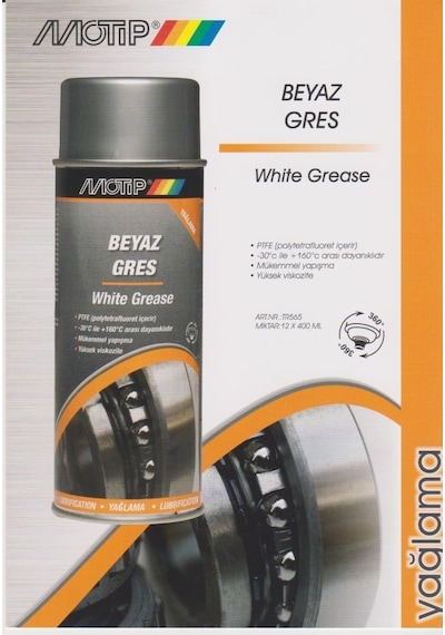 Motip Beyaz Gres Sprey 400Ml - White Grease