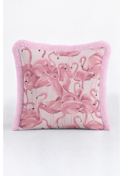 Tropikal Flamingo Desenli Saçaklı Yastık Kılıfı-egzotik Kuş Pudra Krem Pembe Püsküllü Kırlent Kılıfı Puslu Vadi Halo Tropikal Flamingo Desenli Saçaklı Yastık Kılıfı-egzotik Kuş Pudra Krem Pembe Püsküllü Kırlent Kılıfı Puslu Vadi Halo