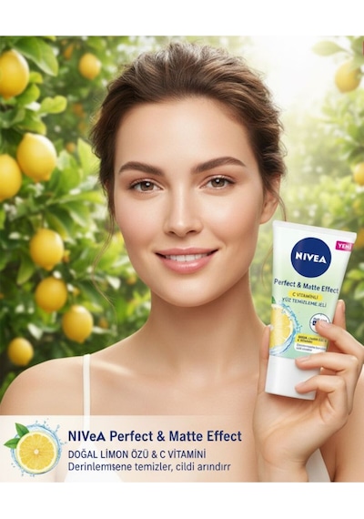 Perfect & Matte C Vitaminli Doğal Limon Özlü Yüz Temizleme Jeli 50 Ml