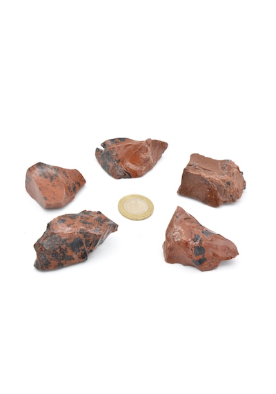 Hakiki Doğal Mahogany Obsidyen Taşı Kaya Parçası