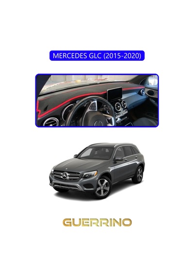 Mercedes Glc 2015-2020torpido Koruma Halısı Mavi Kenar