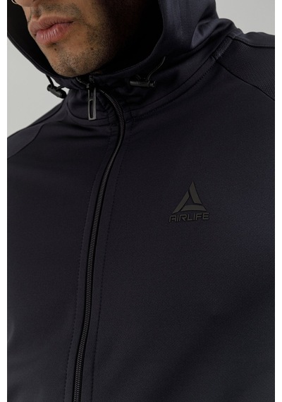 Airlife Power 22 Cr Line Tam Boy Fermuarlı Erkek Kapüşonlu Sweatshirt Lacivert