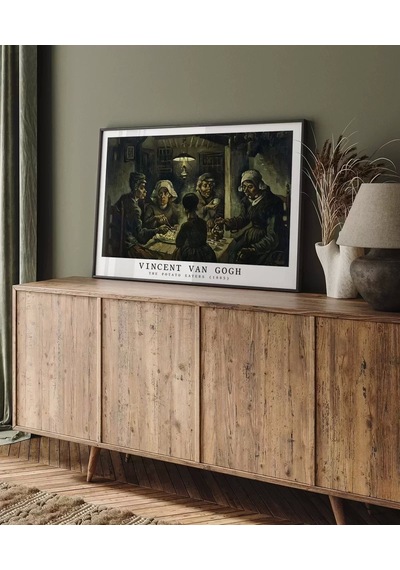 Çerçevesiz Poster Vincent Van Gogh Patates Yiyenler