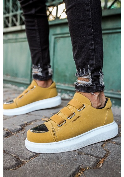 Ch251 Sbt Mirror Suede Erkek Ayakkabı Camel Altın