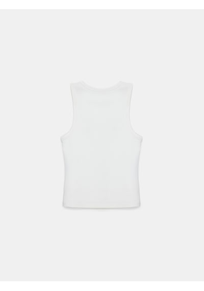 Dilvin 21259 Bisiklet Yaka Top-ekru