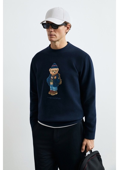 Lufian Mıles Erkek Sweatshirt Lacivert