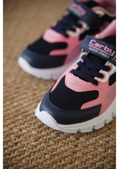 Daxtors D0132 Cırtlı Çocuk Unisex Sneaker Spor Ayakkabı Lacivert