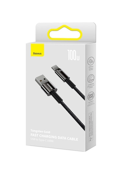 Baseus Tungsten Gold 100w Usb + Type-c Hızlı Şarj 480mb-s Data K