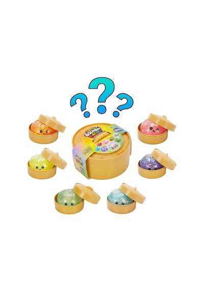 Baozı Squishy Dumpling Sürpriz Paket Renkli Simli Çin Mantısı Sukuşi Kutulu Büyük Boy 10x10 Cm