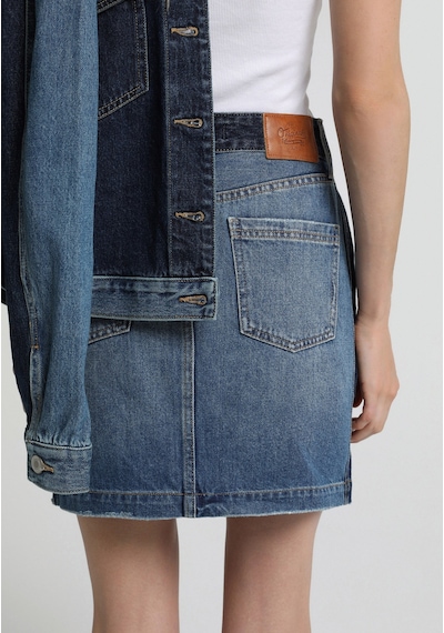 Colin's Colins Slim Fit Düz Fermuarlı Kadın Dark İndigo Denim Etek Cl1082780 Q1.v1 Dn45175