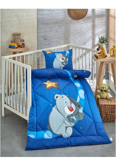 Komfort Home V15 %100 Pamuklu Silikon Elyaf Bebek Yorgan Seti