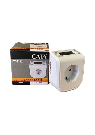 Zaman Ayarlı Dijital Saatli Priz Ct 9182 Hsplinm-5211