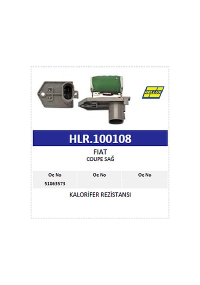 Kalorifer Rezistansı Fıat Doblo 1.3- 2.0 Jtd- Gıul