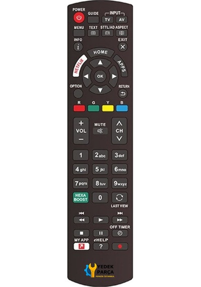 Panasonic Uyumlu Rm-l1378 Netflix Tuşlu Lcd Led Tv Kumanda