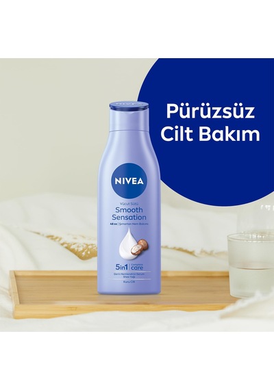 Tr Derin Nemlendirici Vücut Sütü Smooth Sensation 250ml, Kuru Cilt, Shea Yağı, 48saat Nem, Yumuşak Cilt