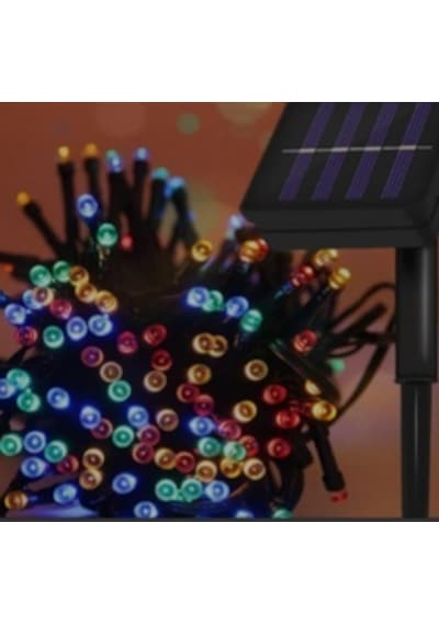 12m 100 Led Rgb Solar Mz3-004