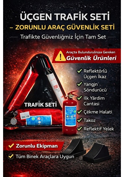 Paspro Otomotiv Üçgen Trafik Ve Yardım Seti