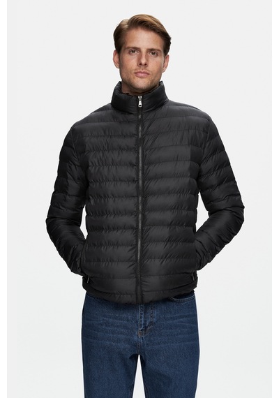 Ucla Northwın Siyah Fermuarlı Ve Cepli Polyester Standard Fit Erkek Mont - Siyah