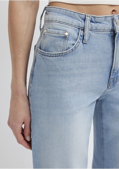 Mavi - Leila Premium Blue Gölgeli Açık Mavi Jean Pantolon 1010600-a1573