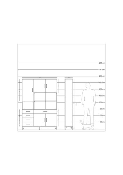 Arges Dolap 9 Raflı 5 Çekmeceli 5 Kapaklı 132x30x195 Antrasit-antrasit/antrasit Antrasıt/antrasıt Arges Dolap 9 Raflı 5 Çekmeceli 5 Kapaklı 132x30x195 Antrasit-antrasit/antrasit Antrasıt/antrasıt