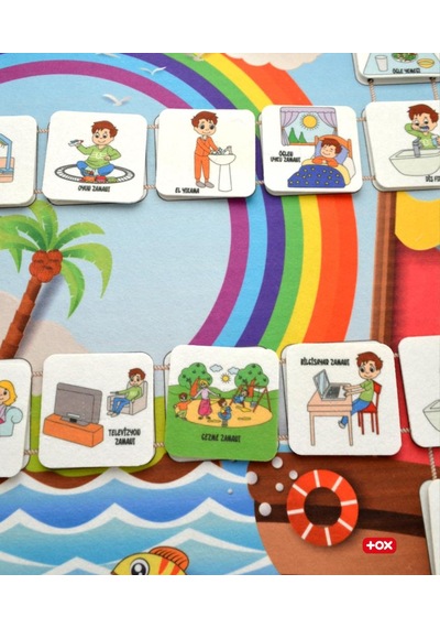 2 Set - 46 Parça Tox Benim Programım ve Sorumluluk Çizelgem Keçe