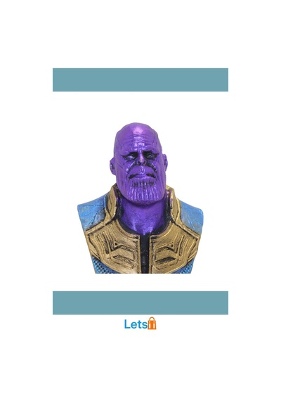 Marvel Thanos Büst 17x10 Cm Detaylı Ve Dayanıklı Figür 1 Adet