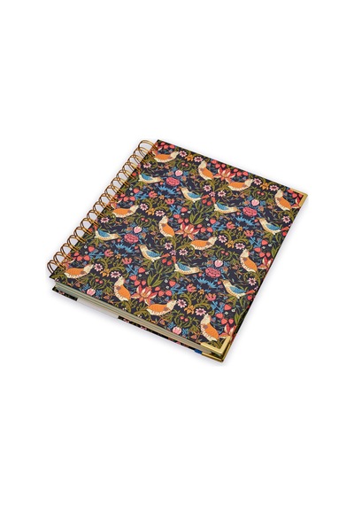 B5 Spiralli Planlayıcı Classic Floral - Morris Textile Çok Renkli