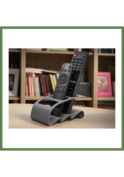 Bezos 3d Baskı Tv Kumandası Ve Masaüstü Organizer - Uzaktan Kumanda Düzenleyici Stand-gri Hb006
