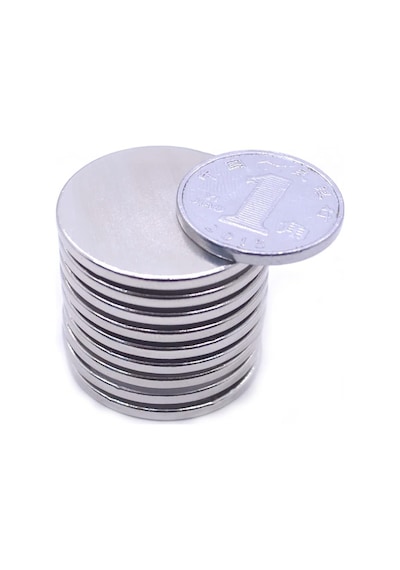 10 Adet 25x2,5 Mm Yuvarlak Güçlü Neodyum Mıknatıs Çap 25mm Kalınlık 2,5mm