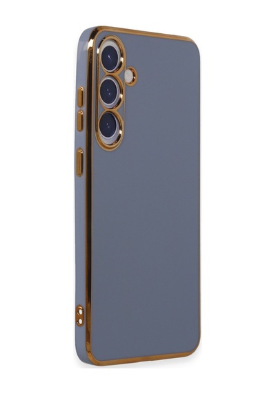 Samsung Galaxy  Uyumlu,  S24 Kılıf Volet Silikon - Mavi