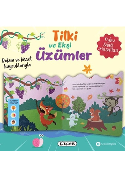 Dokun Ve Hisset Kuyruklarıyla Tilki Ve Ekşi Üzümler - Kyut-761718