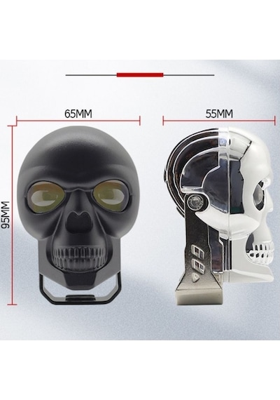 Skull Head Özel Tasarım Off Road Sis Lambası 2 Adet