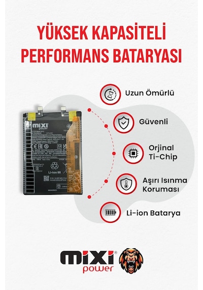 Xiaomi Mi 13 Lite Uyumlu Tam Kapasite Batarya