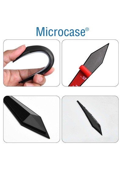 Microcase Universal Esnek Ayna Ve Kapı Kenar Çizilme Önleyici Koruyucu Seti 4lü Al5360 Kırmızı