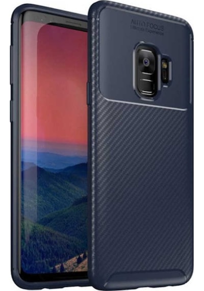 Samsung Uyumlu Galaxy S9 Kılıf Karbon Silikon Case