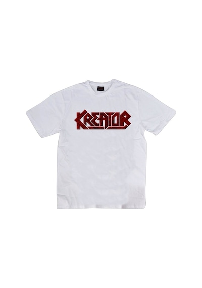 Stoned&Fame Kreatör Baskılı T-shirt Beyaz