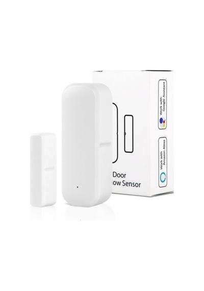 Akıllı Kapı Ve Pencere Sensörü / Alexa Google Destekli Kablosuz Wi-fi / Zigbee Manyetik Kontak Dedektörü