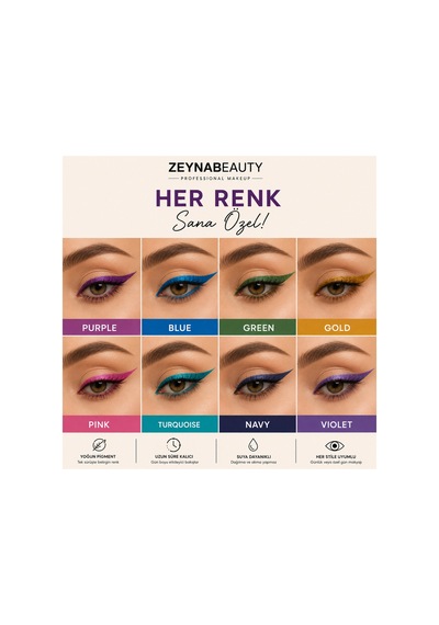 12 Renk Neon Yağlı Göz Kalemi Seti Yoğun Pigmentli Yumuşak Sürüm Renkli Eyeliner Çok Renkli - 626019713 Diğer