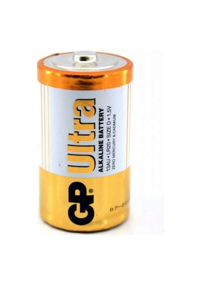 Gp Gp13Au-U2 Lr20/E95 Ultra Alkalin Büyük Boy D Pil 2'li
